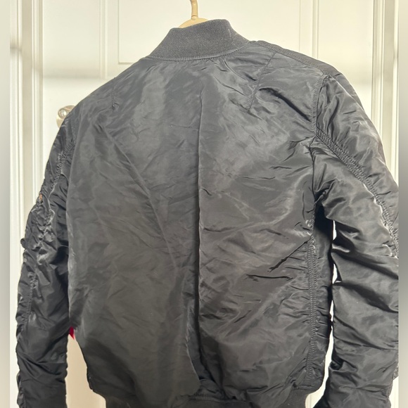 Alpha Industries MA-1 Black Bomber Jacket - Picture 3 of 5